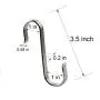 Hulless S Shaped Hanging Hooks 3.5 inch Solid Stainless Steel S Hooks 12PCS Kitchen Hooks for Spoon Pan Pot Hangers Multiple Uses.