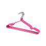 rather be Colorful Thick PVC Coated Metal Clothes Hanger, Space Saving Non Slip Shirts Dress Coats Hangers Rack (30 Pcs/Lot),Pink