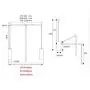 LIUCS Pull-Down Wardrobe Lifting Clothes Rail Telescopic Rod Household Lifting Clothes Hanger Buffered Clothes Rail (Size : 670-900MM)
