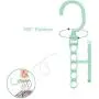 10pcs Random Color Coat Hangers for Clothes Creative Rotating Handle 5-Hole Windproof Hanger Baby Kids Wardrobe Classification 10pcs Random Color Coat Hangers for Clothes Creative Rotating Handle 5-Hole Windproof Hanger Baby Kids Wardrobe Classification