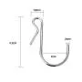TOODOO Hanging Hooks S Shaped Metal Hooks Clip Hangers with Storage Boxes for Bathroom Bedroom Office (40)