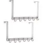 Dseap Over The Door Hook Hanger, Over The Door Towel Rack, for Coat Clothes Hat Towel Bathroom, Chromed, 2 Packs Dseap Over The Door Hook Hanger, Over The Door Towel Rack, for Coat Clothes Hat Towel Bathroom, Chromed, 2 Packs