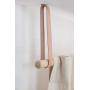 Leather Ceiling Mounted Curtain Rod Mount - modern wardrobe clothing rack hanging gold ceiling hook for clothing drying rack storage bracket window treatment Scandinavian minimal hangers living room