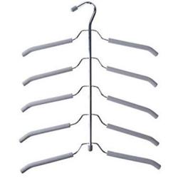 2pcs Random Color Five Layer Clothes Hanger Multifunctional Home Wardrobe Shirt Sweater Storage Rack Wholesale Accessories Organizer Decoration