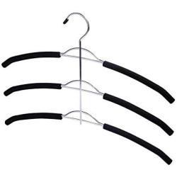 Organize Closet, Non Slip 3 Layers Strong Metal Hanger for Clothes Coats (2 Pieces/Lot) Random Color