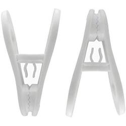 Kadiss Hanger Clips 30 Pack, Multi-Purpose Hanger Clips for Hangers, White Finger Clips for Plastic Clothes Hangers, Pants Hangers Clips