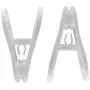 Kadiss Hanger Clips 30 Pack, Multi-Purpose Hanger Clips for Hangers, White Finger Clips for Plastic Clothes Hangers, Pants Hangers Clips