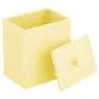 mDesign Modern Square Nursery Countertop Storage Organizer Canister Jar for Cotton Swabs, Rounds, Balls, Pacifiers, Nail Clippers, Medicine Droppers, Brushes and Combs - Light Yellow mDesign Modern Square Nursery Countertop Storage Organizer Canister Jar for Cotton Swabs, Rounds, Balls, Pacifiers, Nail Clippers, Medicine Droppers, Brushes and Combs - Light Yellow