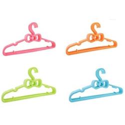 Junson Suit Hanger Pack of 5 Plastic Multifunctional Hanger Bowknot Adult Non-Slip Hanger(Blue) Clothes Hanger