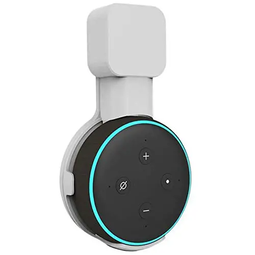 Carkio Replacement Outlet Wall Mount Hanger Holder Compatible with Echo Dot 3rd Gen,Built-in Cable Management,Suitable for Plug in Kitchen and Bedroom,Save Space(White) Carkio Replacement Outlet Wall Mount Hanger Holder Compatible with Echo Dot 3rd Gen,Built-in Cable Management,Suitable for Plug in Kitchen and Bedroom,Save Space(White)