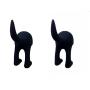 IKEA Bastis 2 Black Hooks for the Dog Cat Pet leashes hanger IKEA Bastis 2 Black Hooks for the Dog Cat Pet leashes hanger