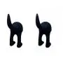 IKEA Bastis 2 Black Hooks for the Dog Cat Pet leashes hanger