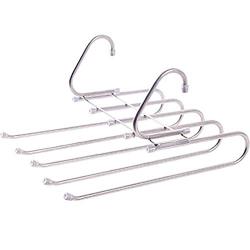 HJYPYJ Magic Hanger,Non-Slip Fold Multifunctional Hanger Pants Rack,Telescopic Rod Space-Saving Organizer Hanger Durable/As Shown / 33x26x18cm