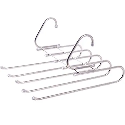HJYPYJ Magic Hanger,Non-Slip Fold Multifunctional Hanger Pants Rack,Telescopic Rod Space-Saving Organizer Hanger Durable/As Shown / 33x26x18cm HJYPYJ Magic Hanger,Non-Slip Fold Multifunctional Hanger Pants Rack,Telescopic Rod Space-Saving Organizer Hanger Durable/As Shown / 33x26x18cm