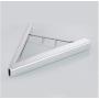 2pcs Portable Foldable Retractable Bathroom Balcony Wall-Mounted Clothes Hanger Laundry Rack Decoration