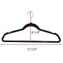 White, Black, Purple,Red 100PCS Non Slip Velvet Clothes Suit/Shirt/Pants Hangers-Cretamarket