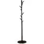 ZXQZ Coat Rack Coat Rack, Solid Wood Floor-Standing Hangers, with 9 Hooks for Coats, Hats, Scarves, Clothes, and Handbags 3 Colors Coat Hangers (Color : Coffee Brown)