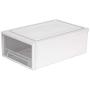 Decdeal Stackable Clear Clothes Drawer Transparent Plastic Organizer Storage Boxes Thickened Cabinet Closet Cases