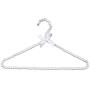 5pcs Random Color Clothes Hanger Plastic Pearl Beaded Bow Clothes Dress Coat Hangers Closet Coat Dry Rack