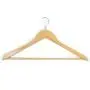 Clutter Mate Wood Clothes Hangers Natural Wooden Coat Hanger 20-Pack