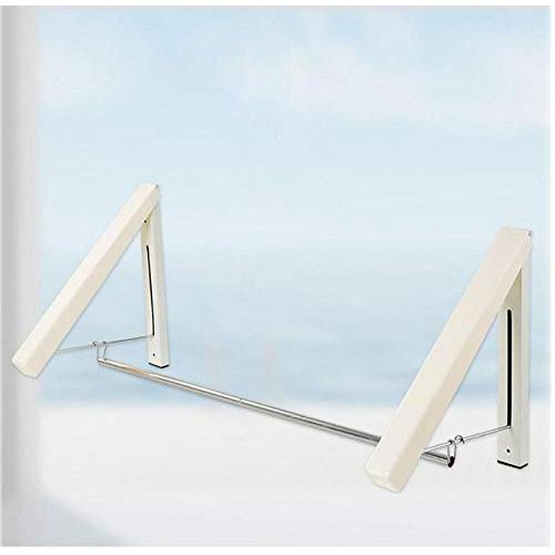 Folding Practical Wall-Mounted Punch Free ABS Organizer Laundry Scarf Retractable Household Coat Clothes Hanger Drying Rack