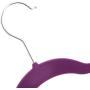 Homgrace Heavy Duty Velvet Clothes Hangers, Durable Non Slip Space Saver Clothes Hangers (Purple, Pack of 120)