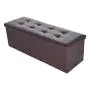Ottoman Bench PU Leather Rectangular Folding Toy Storage Boxes Footstools Padded Seat for Living Room Bedroom 43 x 15 x 2 Inch Shipped from USA (Brown) Ottoman Bench PU Leather Rectangular Folding Toy Storage Boxes Footstools Padded Seat for Living Room Bedroom 43 x 15 x 2 Inch Shipped from USA (Brown)