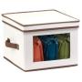 Honey-Can-Do SFT-02063 Natural Canvas Soft Storage Box, Medium Window Boxes 12x12