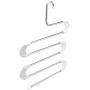 lliang Hangers Clothes Hanger S Type Pants Clothes Storage Drying Hanger Stainless Steel Space Saving Closet Towel Storage Rack Shelf 5 Tier