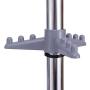 BeUniqueToday Adjustable Garment Telescopic Rolling Clothes Hanger with Drawers, Room-Saver Clothes Rack for The Household with Limit Balcony Room, Top-Grade Metal and Plastic Garment Clothes Hanger