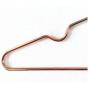 10pcs Multipurpose Dry Cleaning Brass Elegant Rose Gold Clothes Hanger Wire Copper Coat Hanger Antiskid Organizer