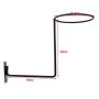 kesoto Motorcycle Accessories Helmet Holder Jacket Hook, Multifunctional Wall Mounted Cloth Display Rack Hanger, Black