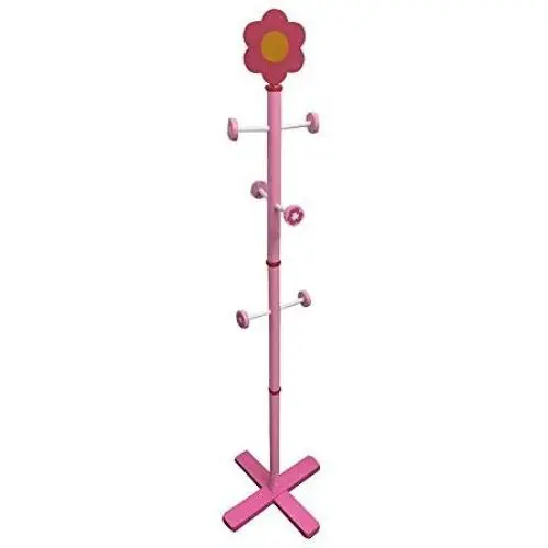 LJHA Childrens Coat Rack Floor Hanger Stand Solid Wood Tree-Shaped Display Coat Stand with 6hooks for Bedroom Living Room Clothes Rack 68.1 Coat Hangers