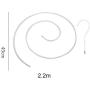 shlutesoy Round Spiral Clothes Bed Sheet Drying Rack Hook Bedspread Storage Shelf Hanger White