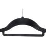 Decor Hut Velvet Covered Hangers ? 50 Pack Non-Slip Black Hangers for Clothes ? Premium Quality Materials - Easy Slide & Sturdy Design ? Slim to Save Closet Space