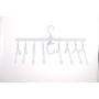 Clothes Hangers Space Saving Hangers Multi-Function Plastic Cascading Hanger Non Slip with Drying Rack Use for Home Wardrobe Dorm Apartment (White)