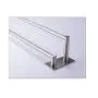 XIAJIA-3M Self Adhesive Towel Bar,40 cm / 16.1 inches, SUS304 Brushed Finish Stainless Steel Hanger Bar for Kitchen Bathrooms Lavatory Closets, Waterproof and Rustproof.(Double Bar)