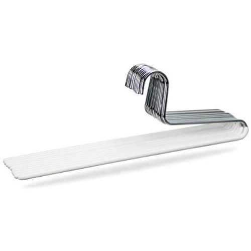 Mawa by Reston Lloyd Trouser Series Non-Slip Space-Saving Clothes Hanger with Single Rod for Pants, Style KH/1, Set of 10, White (Renewed) Mawa by Reston Lloyd Trouser Series Non-Slip Space-Saving Clothes Hanger with Single Rod for Pants, Style KH/1, Set of 10, White (Renewed)