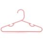 HANGERWORLD 10 Pink 11.4inch Plastic Kids Coat Clothes Garment Pants Skirt Bar Baby Toddler Hangers