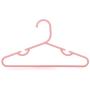 HANGERWORLD 20 Pink 11.4inch Plastic Kids Coat Clothes Garment Pants Skirt Bar Baby Toddler Hangers