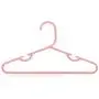 HANGERWORLD 40 Pink 11.4inch Plastic Kids Coat Clothes Garment Pants Skirt Bar Baby Toddler Hangers