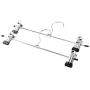 20pcs Stainless Steel Clip Stand Clothes Hanger Household Clothes Coat Skirt Dress Blouse Metal Hangers Hooks Decoration