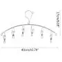 2pcs Hangers Clothes Hanger Stainless Steel 6 Clips Airing Rack Multi-Functional Windproof Clothes Rack Underwear Rack Sock Clip Hang 2pcs Hangers Clothes Hanger Stainless Steel 6 Clips Airing Rack Multi-Functional Windproof Clothes Rack Underwear Rack Sock Clip Hang