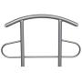 SaiDeKe Home 2pcs Butler Valet Metal Stand Coat Rack Clothes Suit Hanger Chair Brown