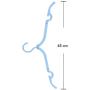Gaiatop Clothes Hangers, 10PCS Portable Folding Clothes Hanger Foldable Clothes Drying Rack for Travel Blue