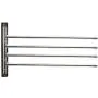 Swing Arm Towel Bar - Wall Mounted Stainless Steel Bathroom Towel Rack - Hanger Towel Holder Organizer - Perfect Towel Rack With 4 Arms - Polished Finish (10" X 17")