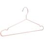 10pcs Rose Gold Metal Clothes Shirts Hanger with Groove, Heavy Duty Strong Coats Hanger, Suit Hanger