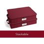 Covermates ? 10 Inch Zip-Top Storage Boxes ? 10W x 10D x 10H ? 2 YR Warranty ? Year Around Protection - Scarlett Red