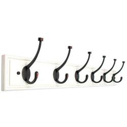 Standing Entryway Coat Rack Hanging Clothes Hooks Nordic Coat Hook Hanger Wall Hanging Wall Coat Hook Wall Creative Row Hook (Color : White, Size : 5 Hooks)