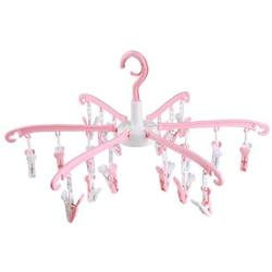 Hanging Clothes Hanger Multifunction Folding Drying Rack with Clip for Home and Travel
